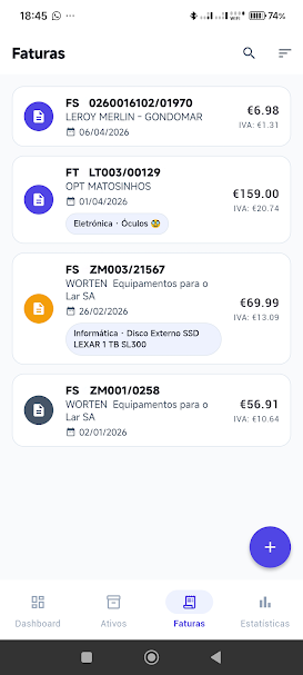 Detalhe de um ativo